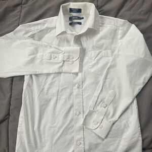 Izod Kids White Button Down Shirt